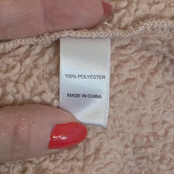 Ugg Koolaburra Womens Cardigan Large Pink Hooded Open Jacket Pockets Laganlook - Picture 5 of 6